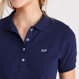 Vineyard Vines Heritage Pique Polo Shirt in Nautical Navy SzL (16) NWT